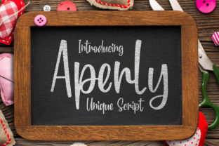 Aperly Font: Playful Script for Editorial Design