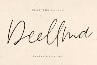 Deellma: A Romantic Script Font for Creative Projects
