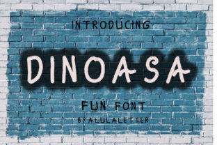 Dinoasa: A Playful Script Font for Creative Projects