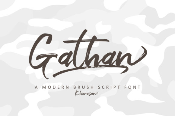Gathan Font: Elegant Script for Editorial Design