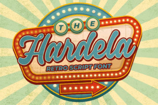 Hardela Font: Vintage Script for Creative Makers