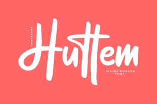 Huttem: A Modern Script Font for Creative Makers