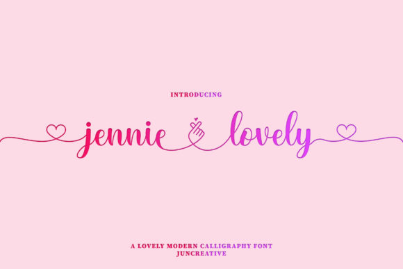 Jennie Lovely Font for Business