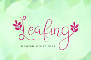 Leafing: A Natural Script Font for Creative Campaigns