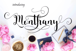 Monthany Font: Handwritten Elegance for Crafters
