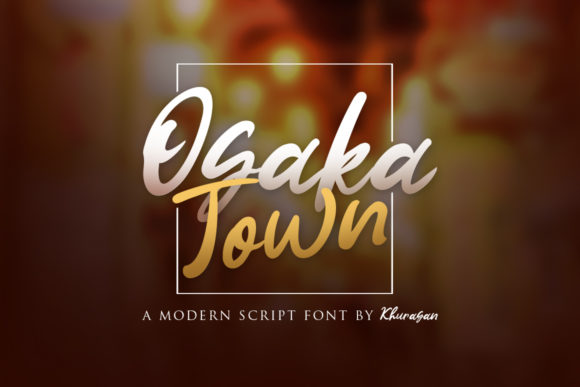 Osaka Town Font: Elegant Script for Design Projects