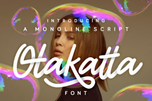 Otakatta Font: Playful Script for Editorial Design