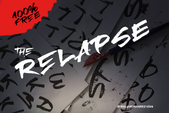The Relapse Font for Creative Projects