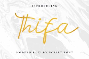 Thifa: A Handwritten Font for Elegant Design